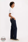 Levi's 505-0216 Regular Fit Straight Leg Jeans in Dark Wash Side View