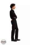 Levi's 505-0260 505 Regular Fit Straight Leg Jeans in Black Side View