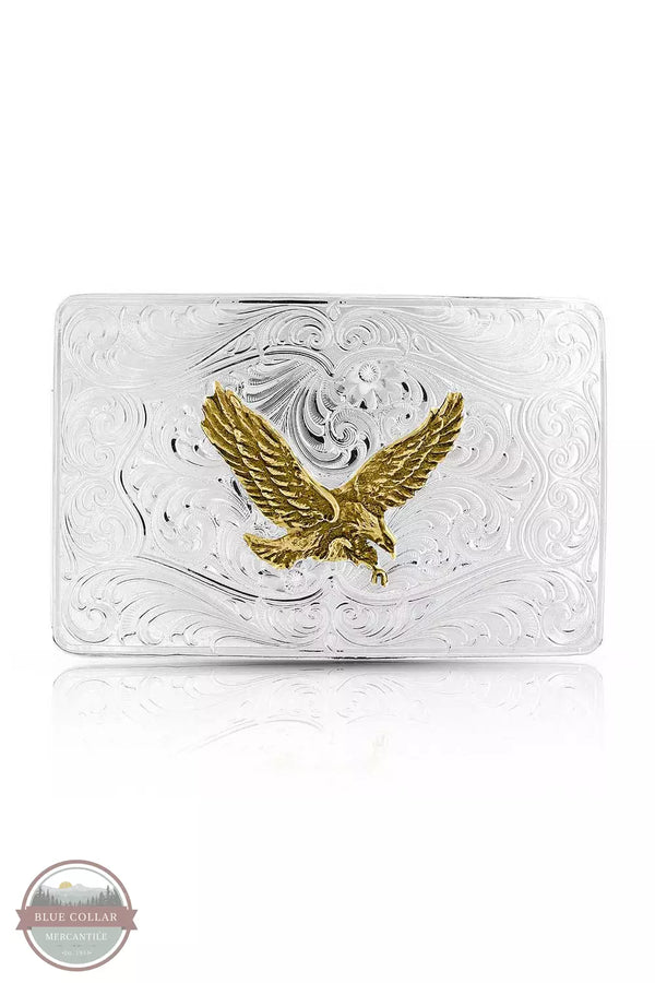 Montana Silversmith 46510-249 Iconic Western Eagle Silver Buckle Front View