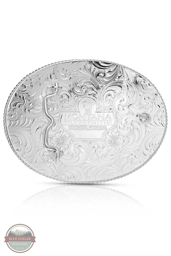 Montana Silversmith 50310-974XL Southwest Edge Buckle with Longhorn Back View