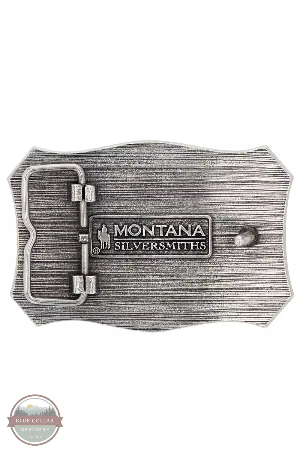 Montana Silversmith A935 Longhorn Crest Filigree Attitude Buckle Back View
