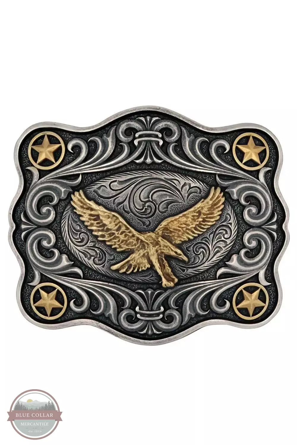 Montana Silversmith A976P Soaring High American Eagle Attitude Buckle Front View