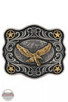 Montana Silversmith A976P Soaring High American Eagle Attitude Buckle Front View