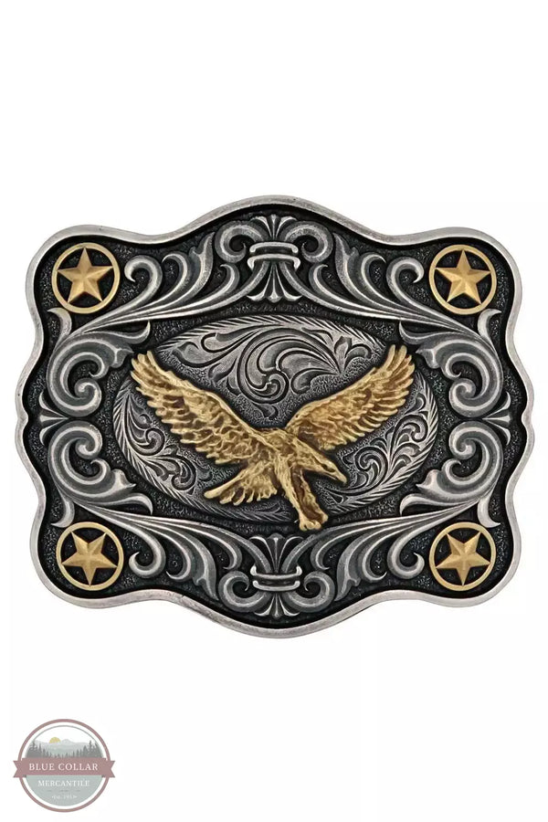 Montana Silversmith A976P Soaring High American Eagle Attitude Buckle Front View