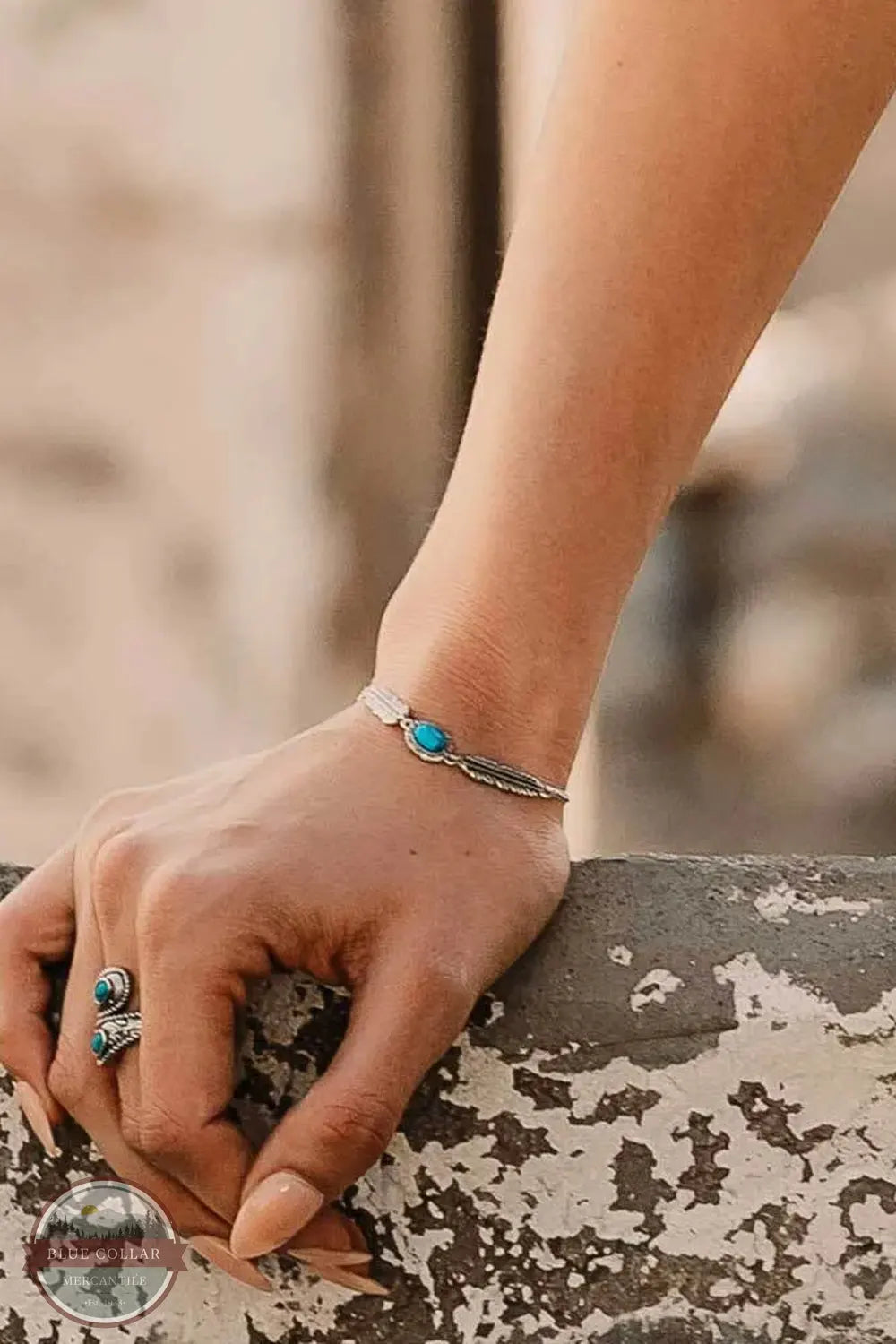 Montana Silversmiths BC5297 From The Ground Up Turquoise Bracelet lifestyle