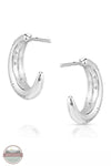 Montana Silversmiths ER5612 Sparkling Morning Meadow Hoop Earrings Back View