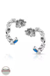 Montana Silversmiths ER5703 Moonlit Night Crystal Opal Hoop Earrings Back View