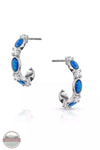 Montana Silversmiths ER5703 Moonlit Night Crystal Opal Hoop Earrings Front View