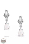 Montana Silversmiths ER5772 Elegant Harmony White Opal Earrings Front View