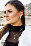 Montana Silversmiths ER5772 Elegant Harmony White Opal Earrings Life View