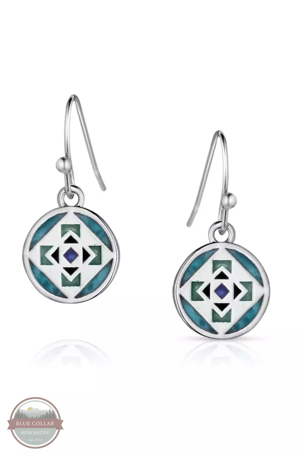Montana Silversmiths ER5775 Subtle Charm Turquoise Earrings Front View