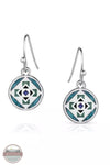 Montana Silversmiths ER5775 Subtle Charm Turquoise Earrings Front View