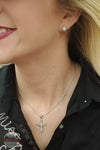 Montana Silversmiths NC3978RG Against the Light Cross Necklace Life View