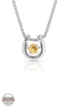 Montana Silversmiths NC4742 Dancing Birthstone Horseshoe Necklace November