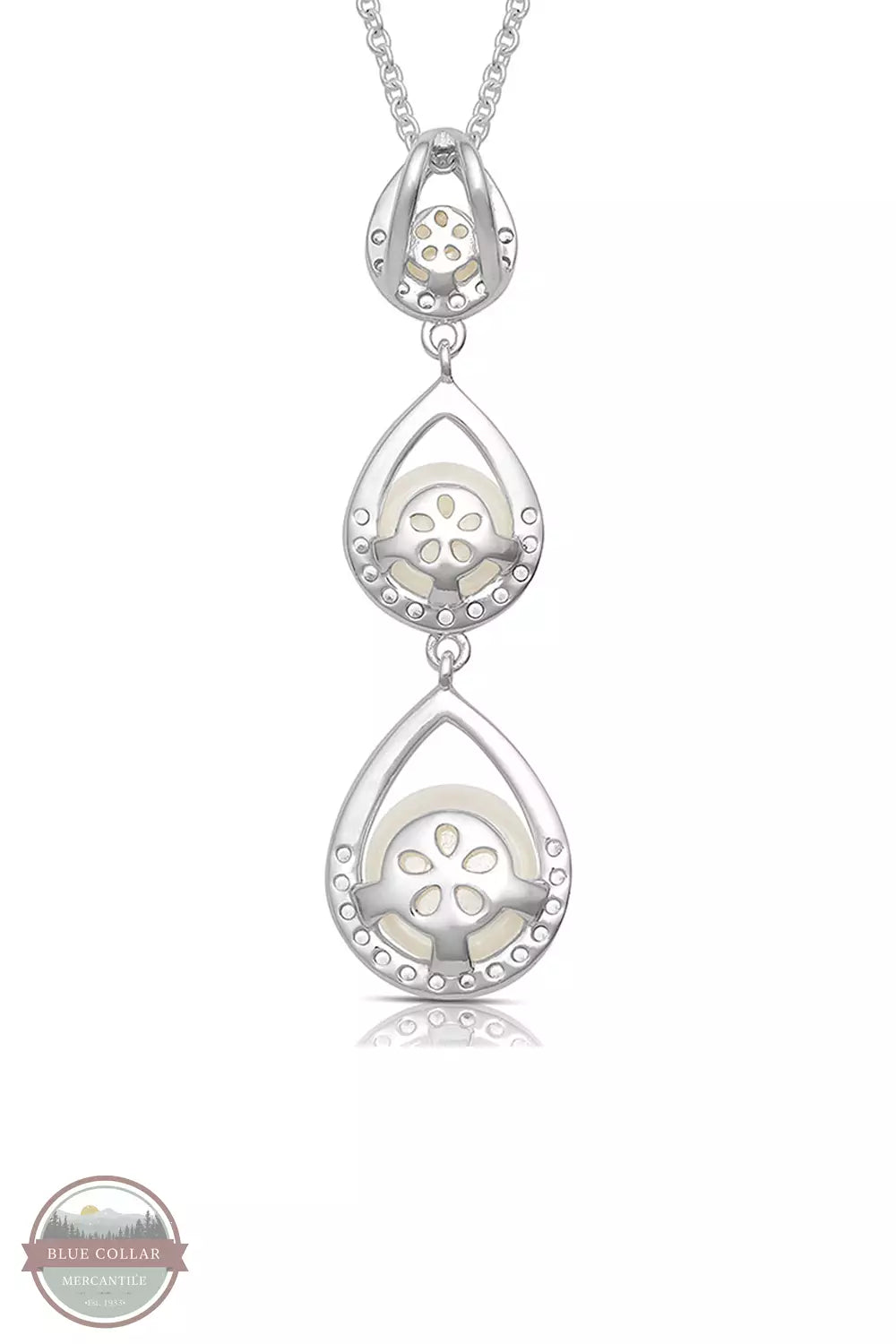 Montana Silversmiths NC4812 Perfect Pearl Teardrop Necklace Back View