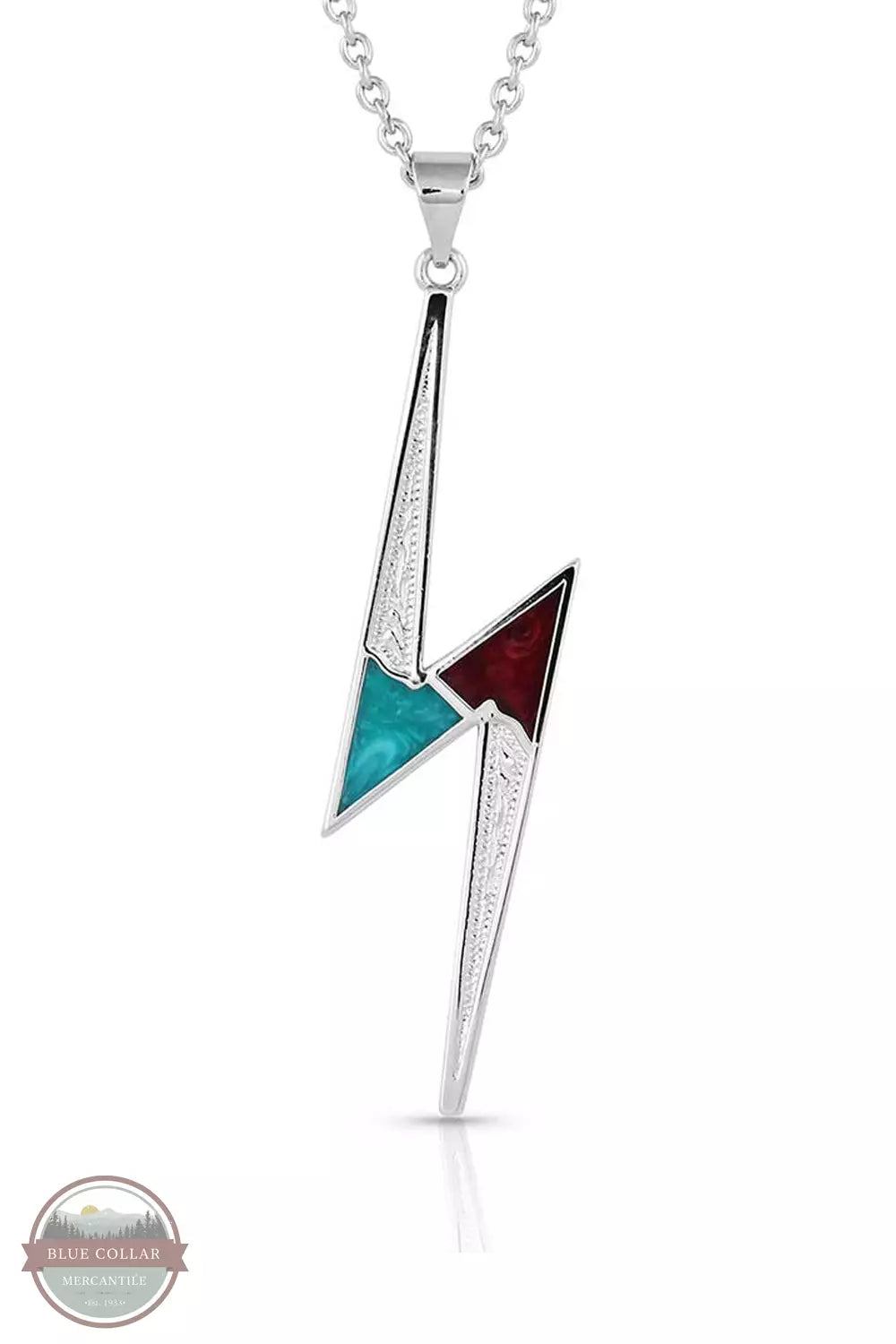 Montana Silversmiths NC5320 Lightning Bolt Necklace Front View