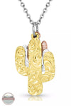 Montana Silversmiths NC5672 Triple Cactus Necklace Back View