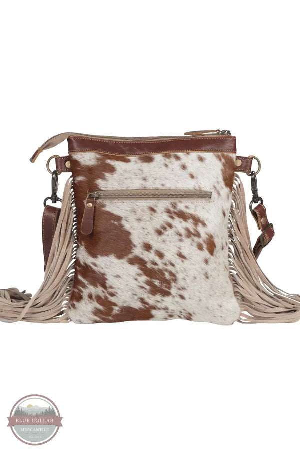 Myra Bag S-4379 Eunoia Leather & Hairon Bag Back View