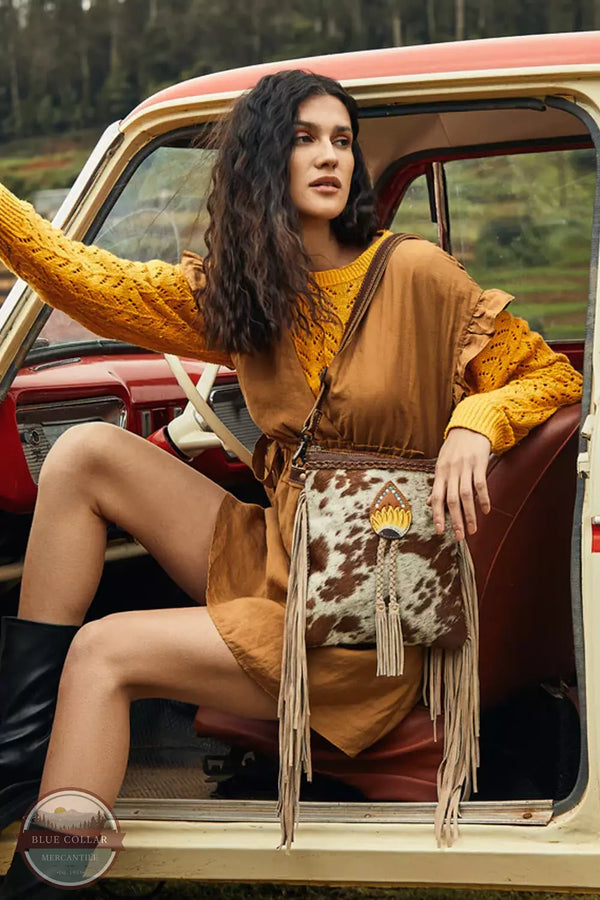 Myra Bag S-4379 Eunoia Leather & Hairon Bag Life View