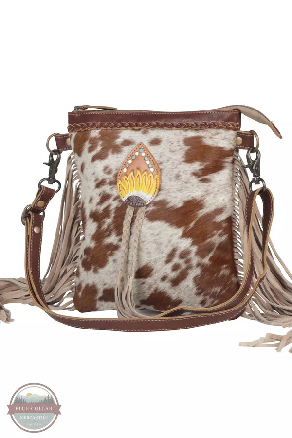 Myra Bag S-4379 Eunoia Leather & Hairon Bag Profile View
