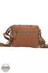 Myra Bag S-5637 Olive Cubes Small Crossbody Bag Back View