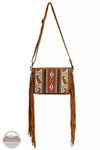 Myra Bag S-6735 Mojave Paisley Fringed Small Crossbody Bag Front View