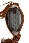 Myra Bag S-6735 Mojave Paisley Fringed Small Crossbody Bag Inside View