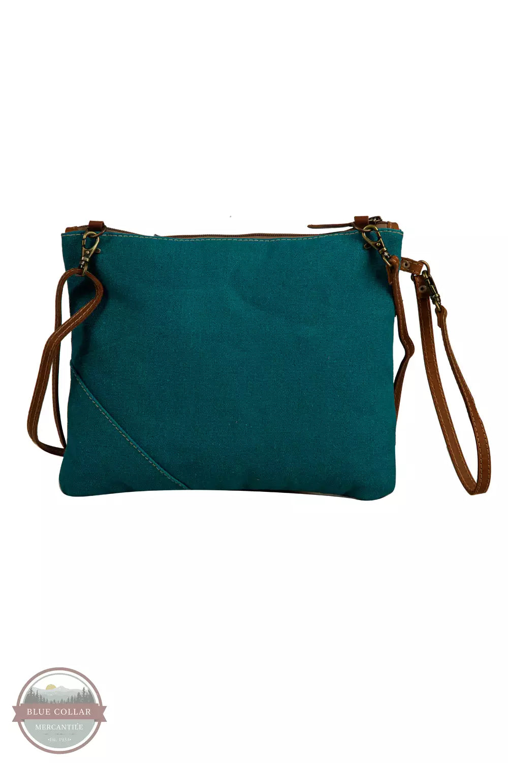 Myra Bag S-7907 Countryside Connections Patchwork Small Crossbody Bag Back View