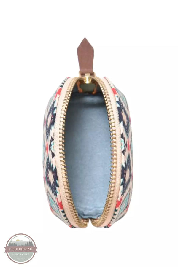 Myra Bag S-7963 Sky Visions Half Round Coin Purse Inside View