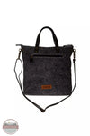 Myra Bag S-8172 Cavender Floral Canvas Tote Bag in Black Back View