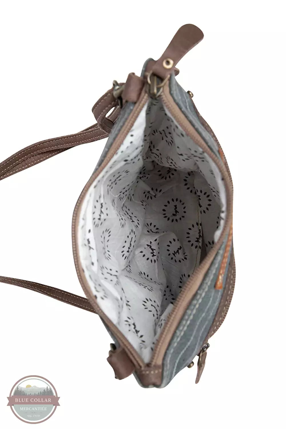 Myra Bag S-8401 Oriver Winery Small Crossbody Bag Inside View