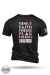 Nine Line 5THINGS-TSTRI 5 Things Tri-Blend Short Sleeve T-Shirt Charcoal Black Back View