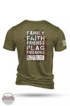Nine Line 5THINGS-TSTRI 5 Things Tri-Blend Short Sleeve T-Shirt Olive Back View