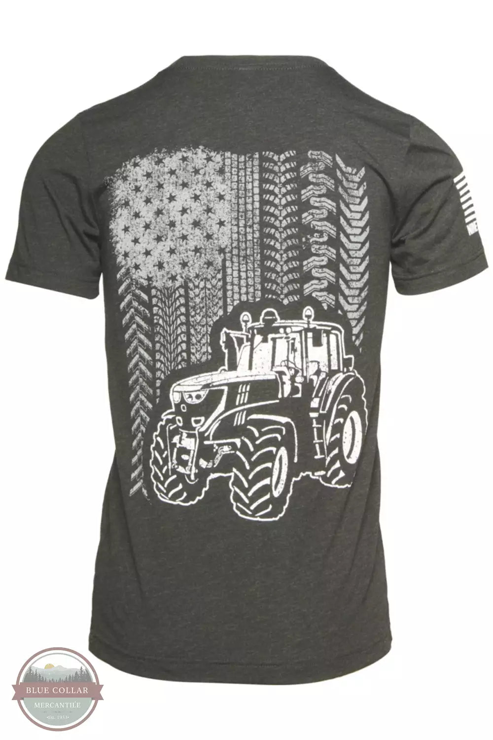 Nine Line FARMFLAG-TSTRI Black Farm Flag Short Sleeve T-Shirt Back View