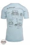 Nine Line JESCH-TSTRI The Adventurer Short Sleeve T-Shirt Denim Back View. Available in multiple colors.