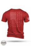 Nine Line PLEDGE-TSTRI The Pledge Tri-Blend Short Sleeve T-Shirt Red Back View