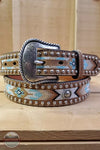 Nocona N320003044 Southwestern Embroidered Concho Belt Life View