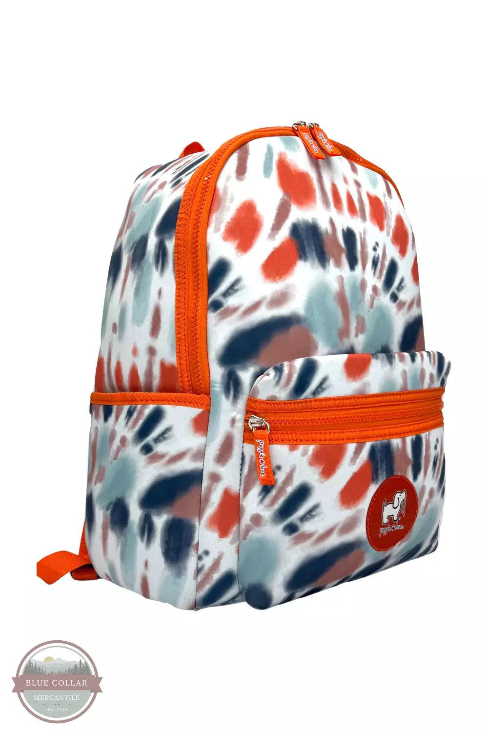 Puppie Love SPLA255 Orange Tie Dye Backpack Profile View
