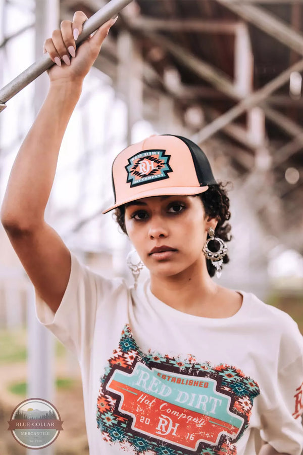 Red Dirt RDHC-295 Watermelon Aztec Cap Life View