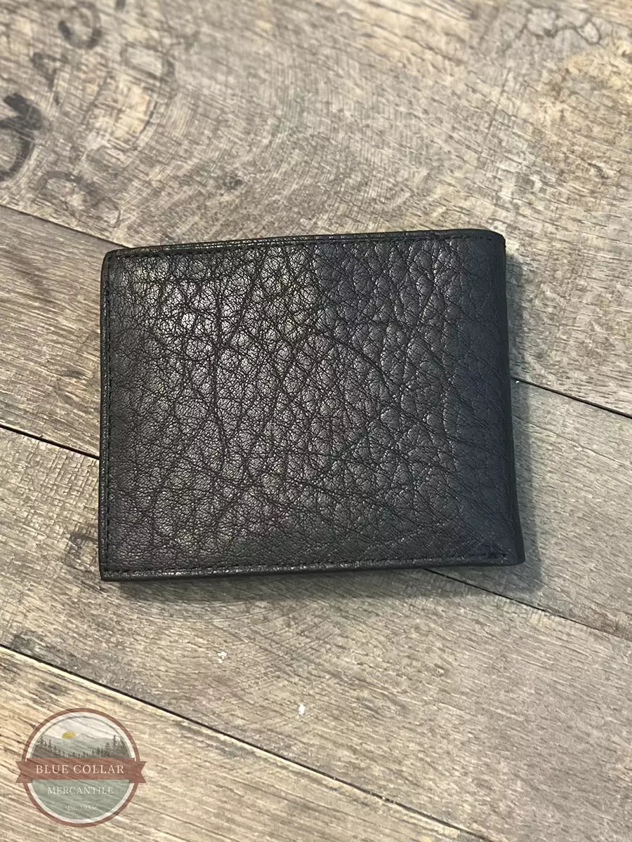 Rogers-Whitley 4011JD Bi-Fold Jack Daniels Signature Wallet in Black Back View