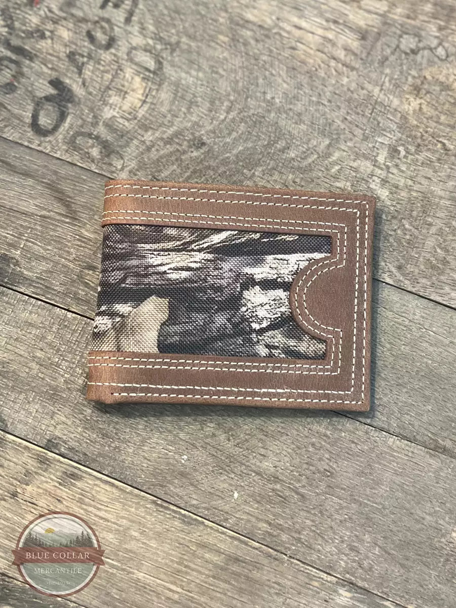 Rogers-Whitley 4062M Bi-Fold Mossy Oak Wallet Front View