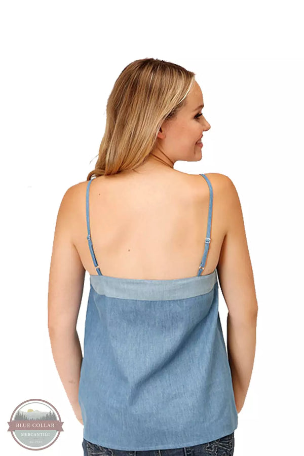 Roper 03-052-0594-0456 BU Cotton Denim Camisole Back View
