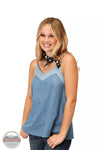 Roper 03-052-0594-0456 BU Cotton Denim Camisole Front View