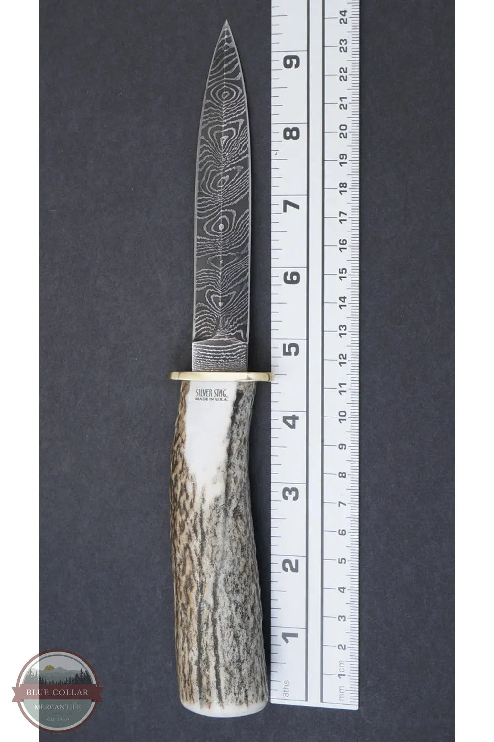 Silver Stag DDG5.0 Damascus Dagger ruler