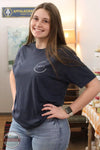 Simple JEREMIAH 29:11 Know The Plans I Have For You T-Shirt in Navy Front View