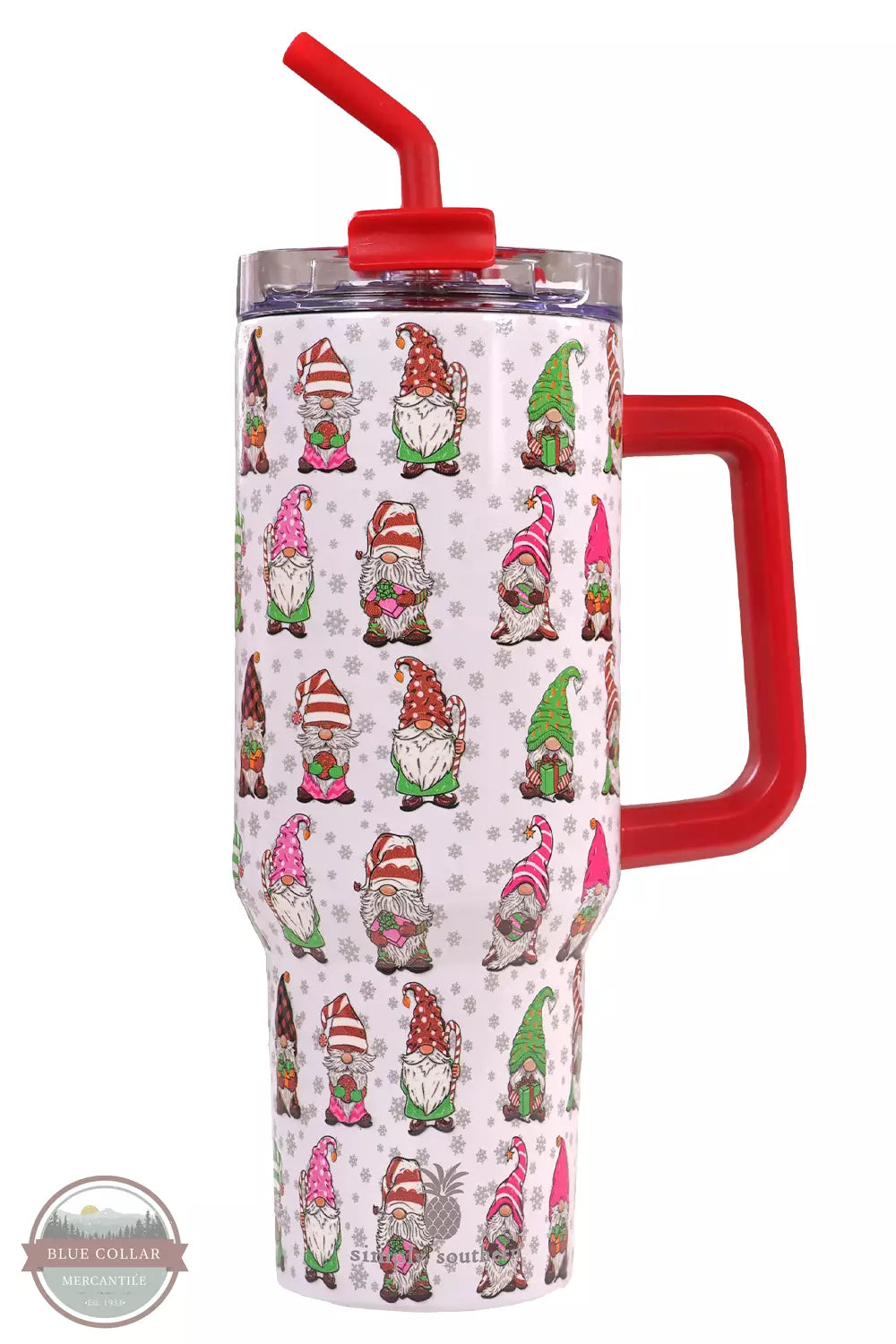 Simply Southern 0223-TUMBLER40 Tumbler Gnome Front View