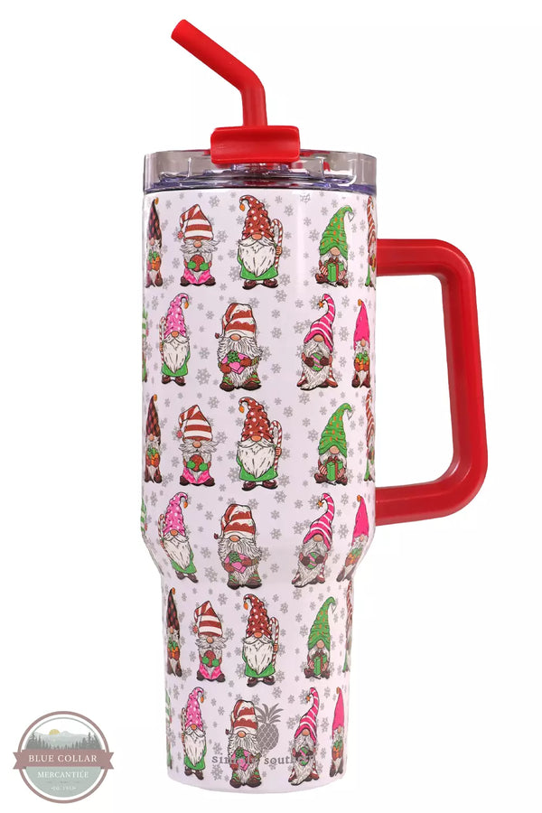 Simply Southern 0223-TUMBLER40 Tumbler Gnome Front View