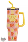 Simply Southern 0223-TUMBLER40 Tumbler Happy Front View