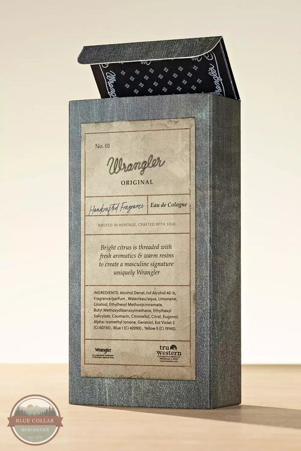 Tru Fragrance 96571 Wrangler Original Cologne Back Detail View