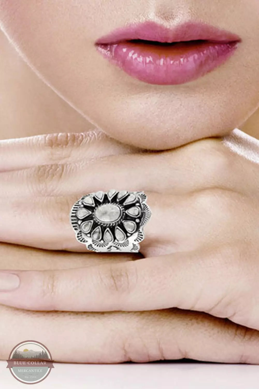 Turquoise Factory R2413-C103 Howlite Sterling Silver Ring Life View